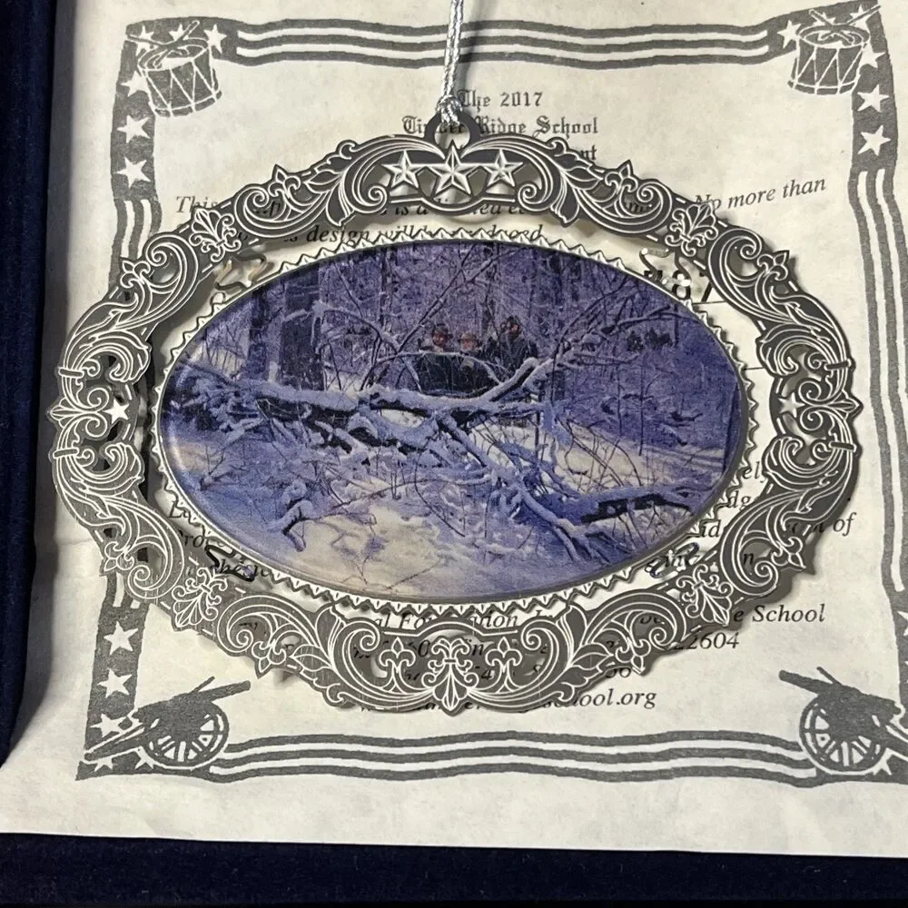 2017 Mort Kunstler Christmas Ornament Timber Ridge Civil War So Close To Enemy